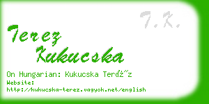 terez kukucska business card